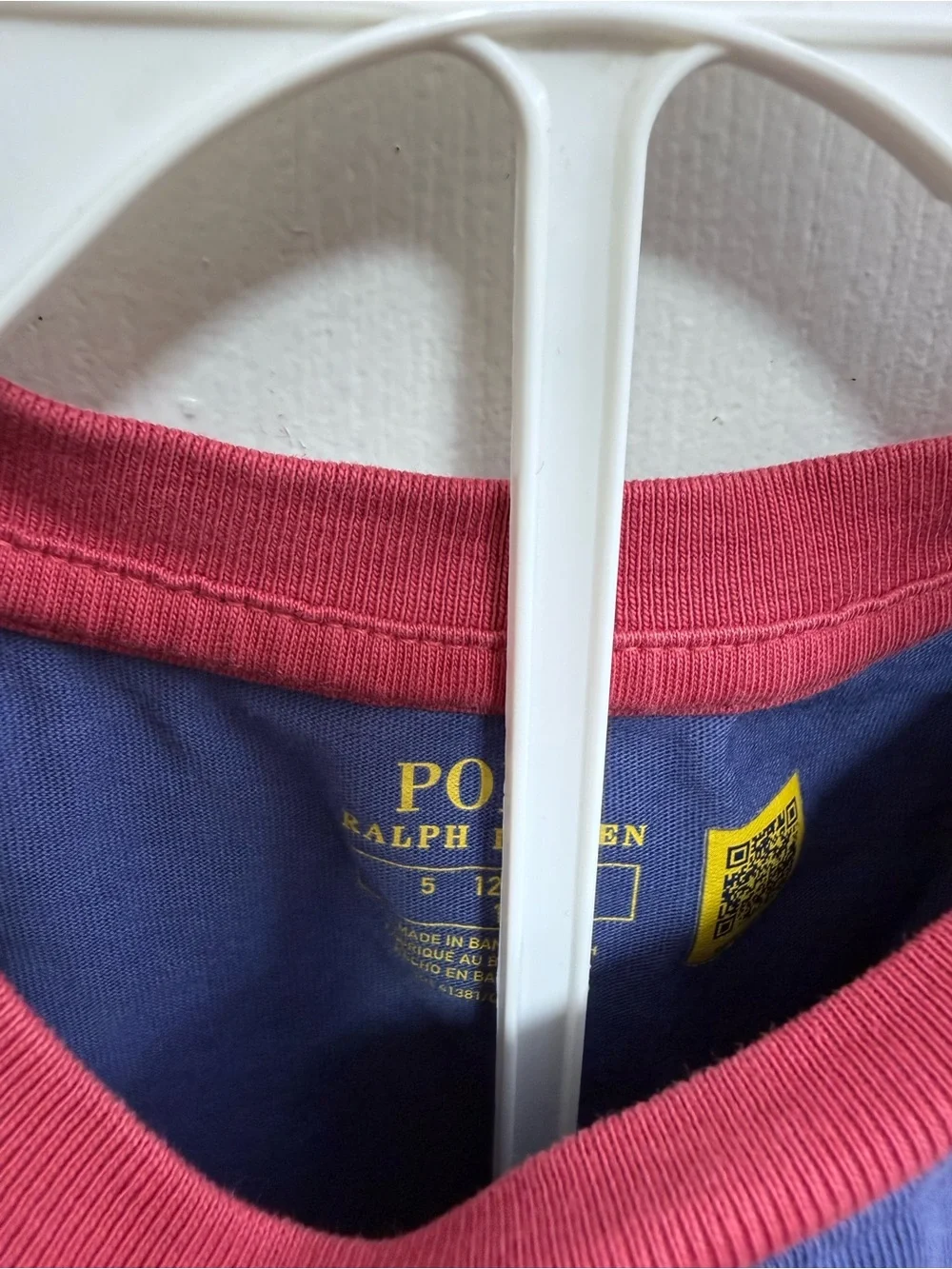 Polo by Ralph Lauren Kids Blue Short Sleeve Tee with Red Trim